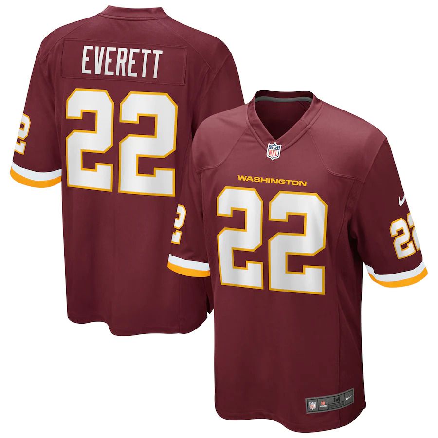 Men Washington Redskins #22 Deshazor Everett Nike Burgundy Game Player NFL Jersey->women nfl jersey->Women Jersey